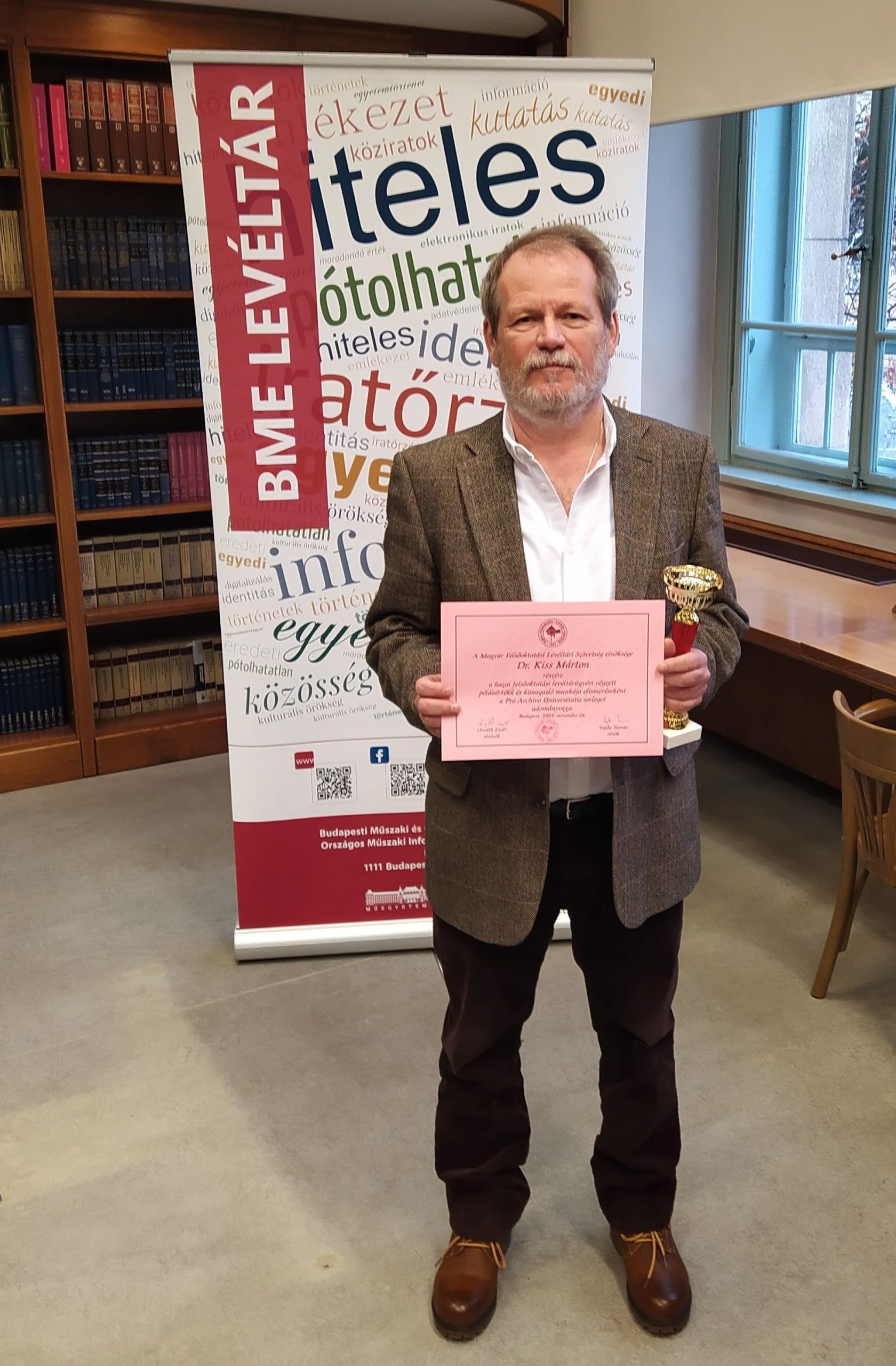 Kiss Márton Pro Archivo Universitatis-díjat kapott