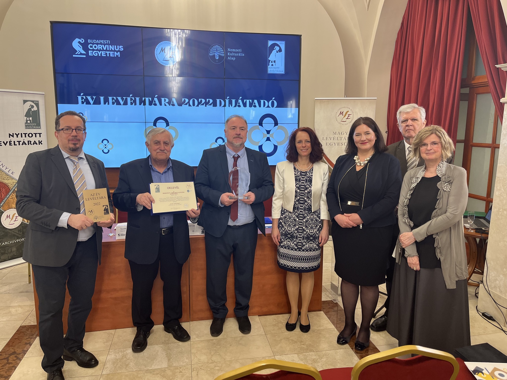 Év Levéltára Díj 2022 ünnepélyes átadása