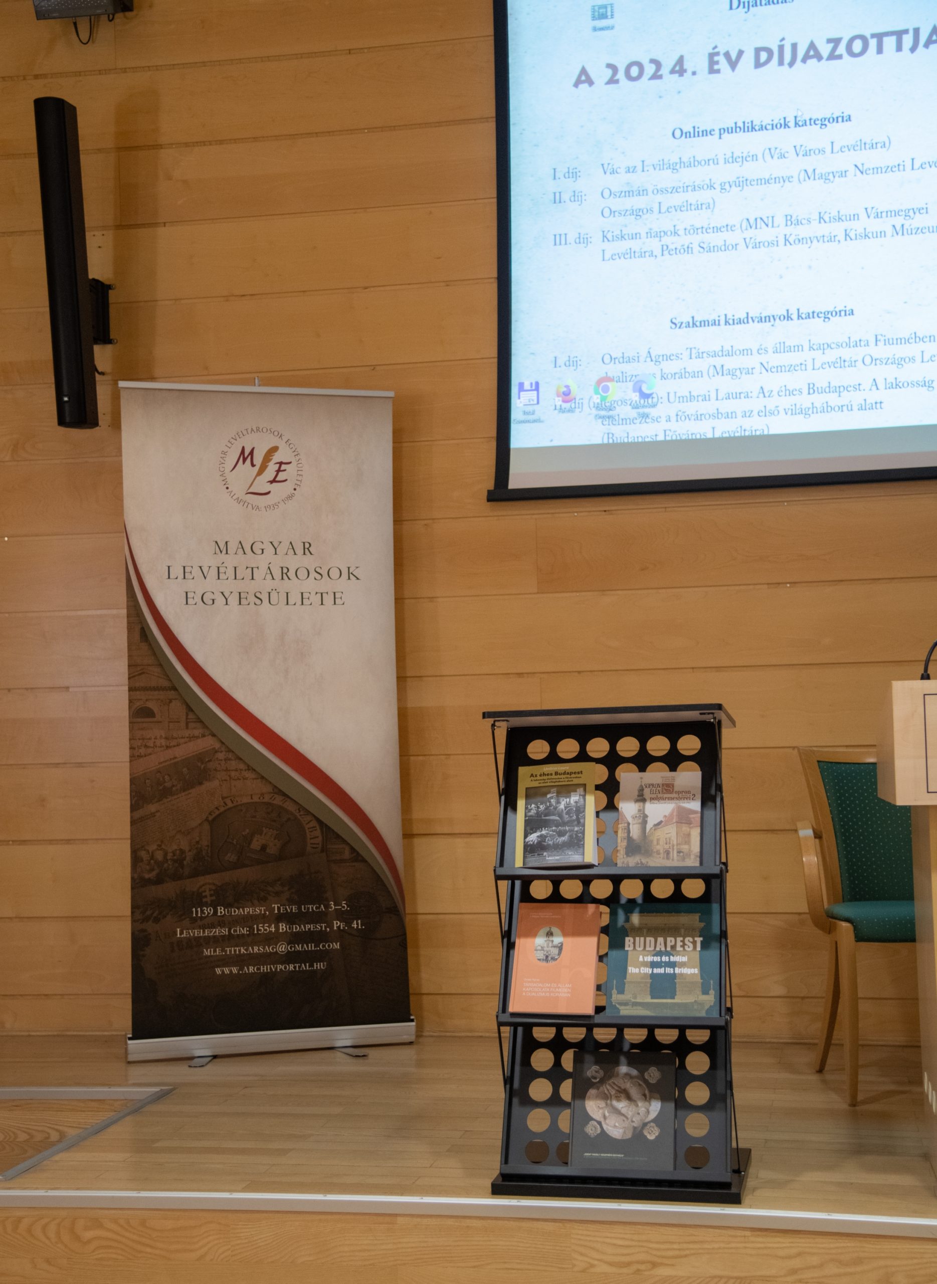 Az „Év levéltári kiadványa 2024” díjazottai