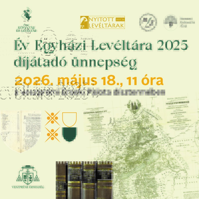 Az Év Egyházi Levéltára 2025 díjátadó