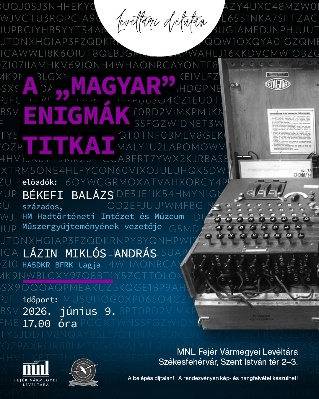 Előadás Székesfehérváron: A „magyar” enigmák titkai